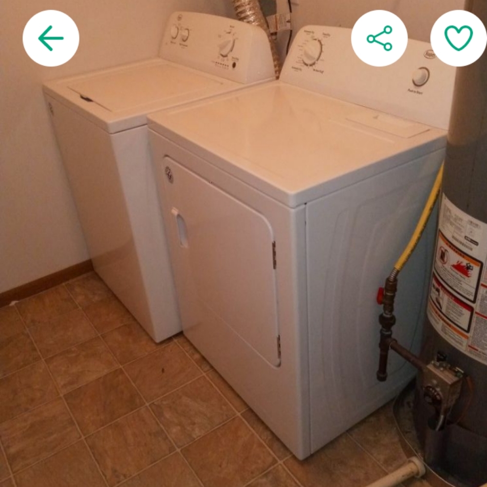 Washer and dryer set